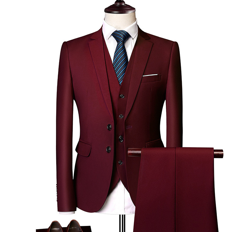 Norman - Moderno conjunto de traje de 3 piezas para hombres
