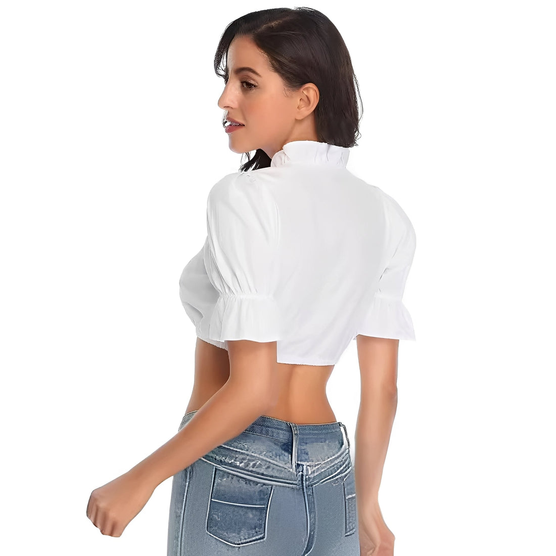 Zenia  Elegante blusa dirndl tradicional