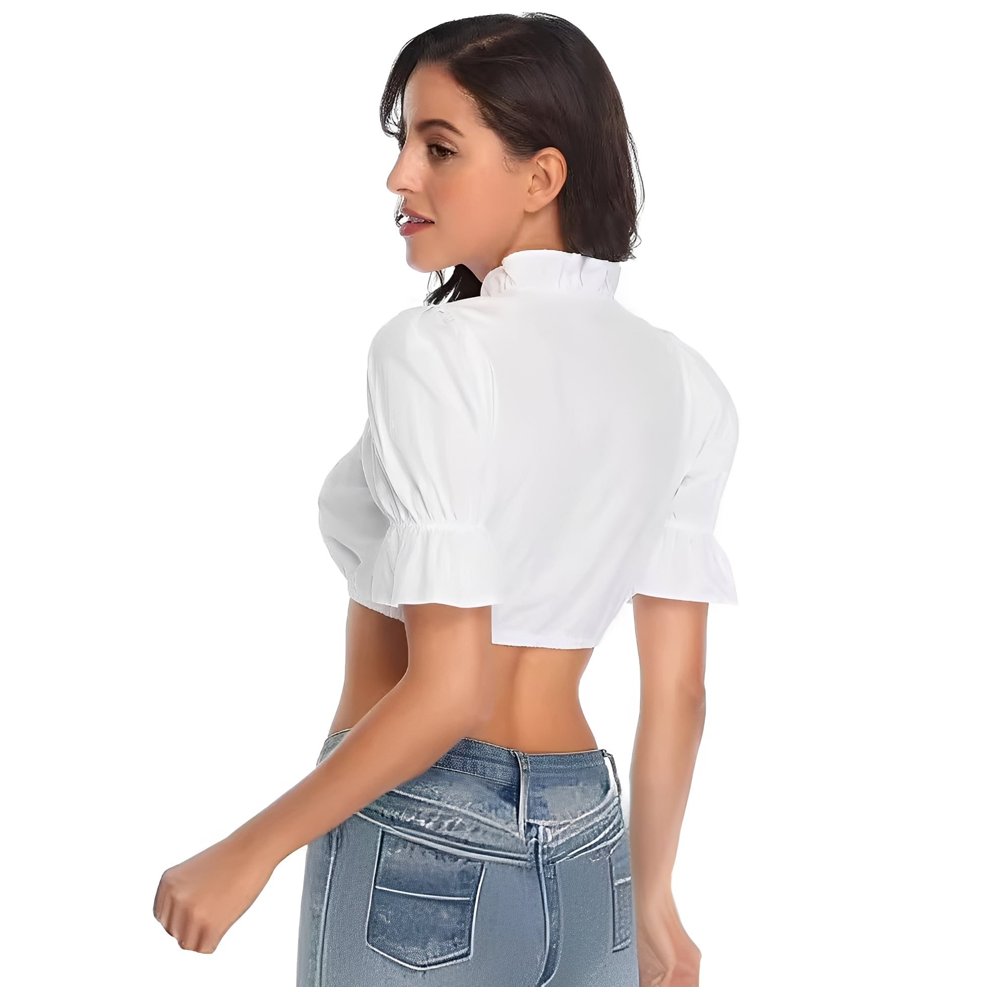 Zenia  Elegante blusa dirndl tradicional