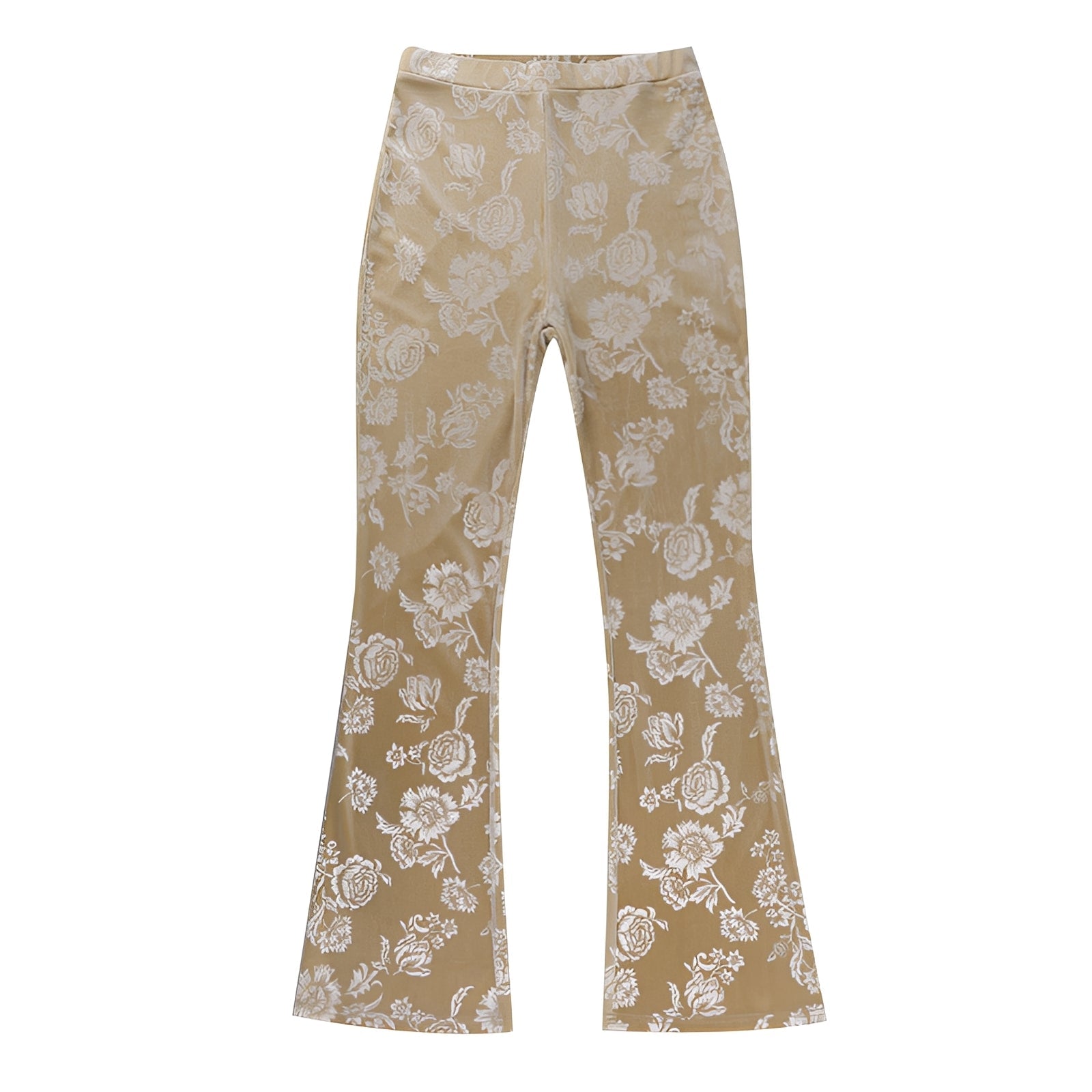 Rashel - Pantalones de pierna ancha con estampado floral