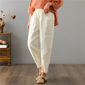 Gretchen - Pantalones casuales con bolsillos para mujeres