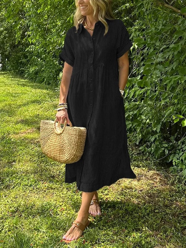 Corinne – Elegante vestido camisero para dama