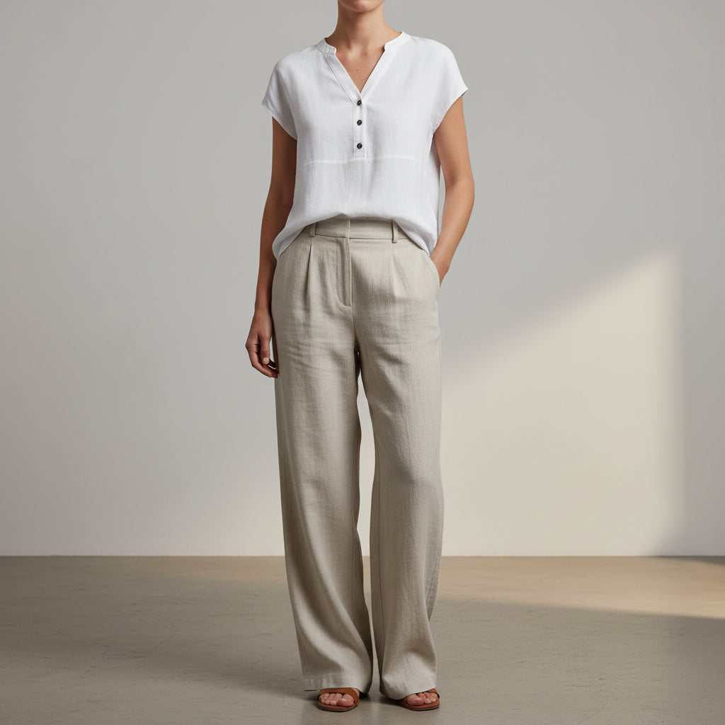 Natasha - Blusa Casual y Confortable de Manga Corta