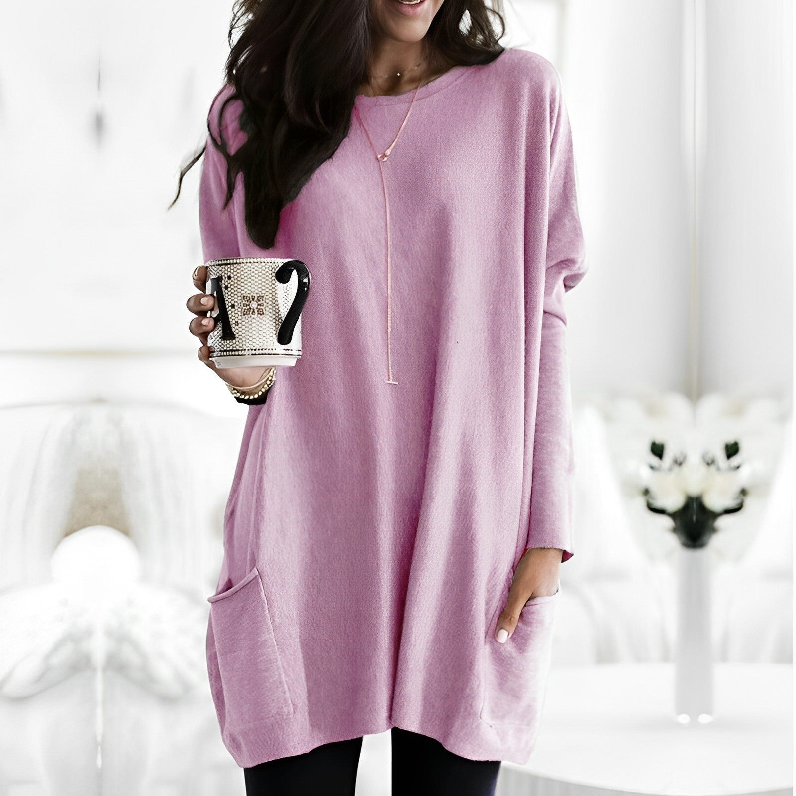 Marcella - Camiseta elegante de manga larga