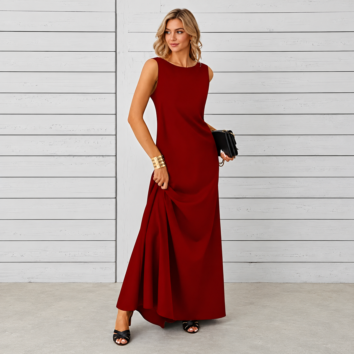 Saranna - Vestido Largo Estiloso para Mujeres