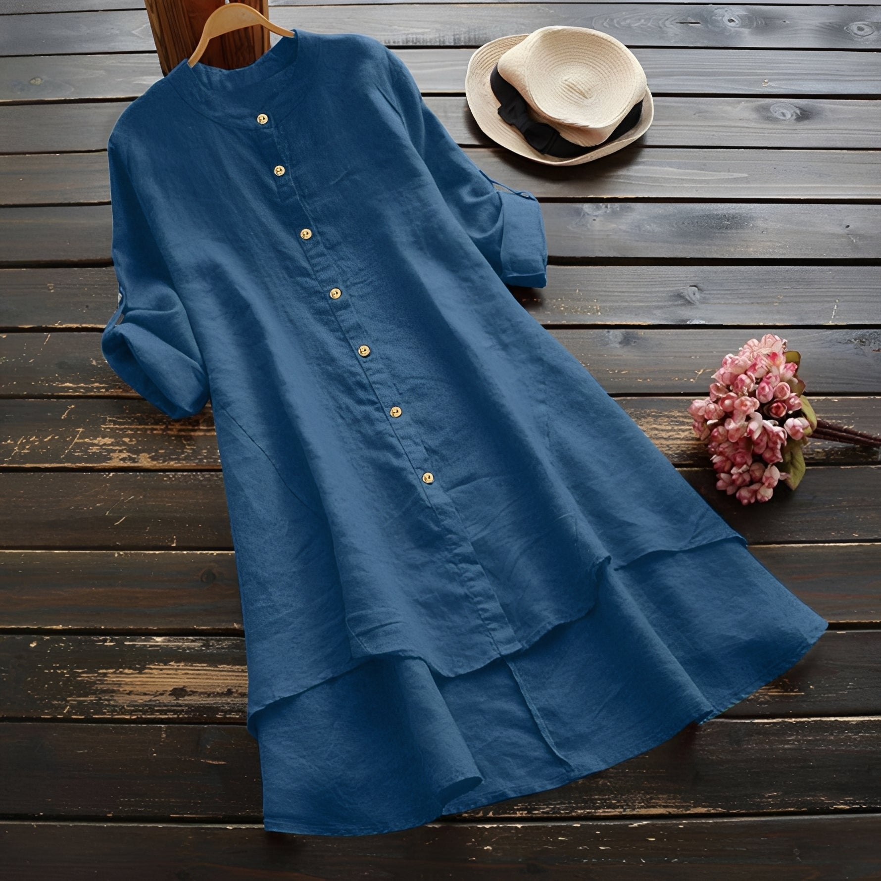 Mildred - Vestido Elegante con Botones
