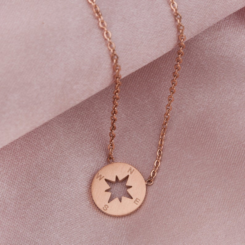 Runder Kompass - Collar de encanto