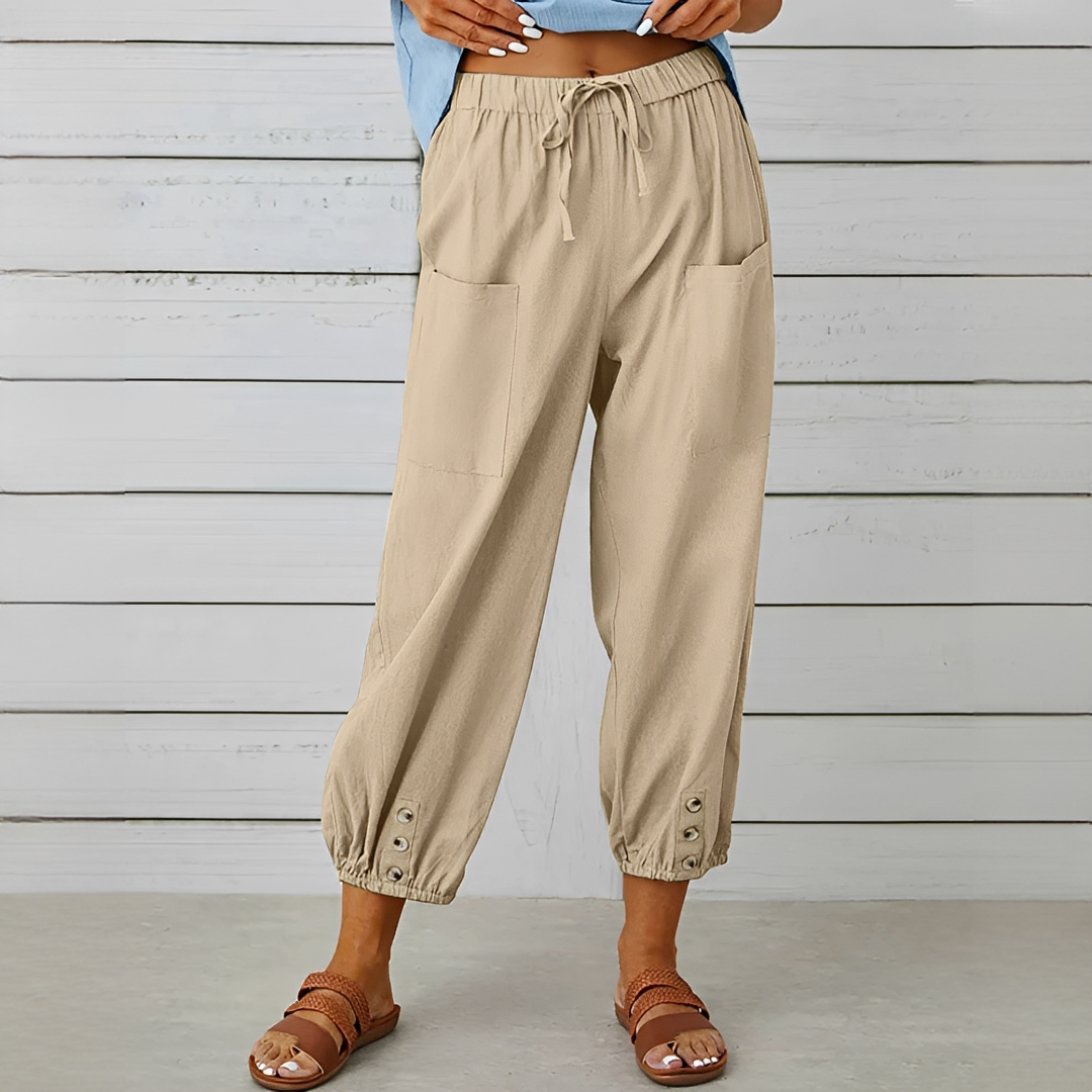 Scarlett - Pantalones Cómodos con Cordón