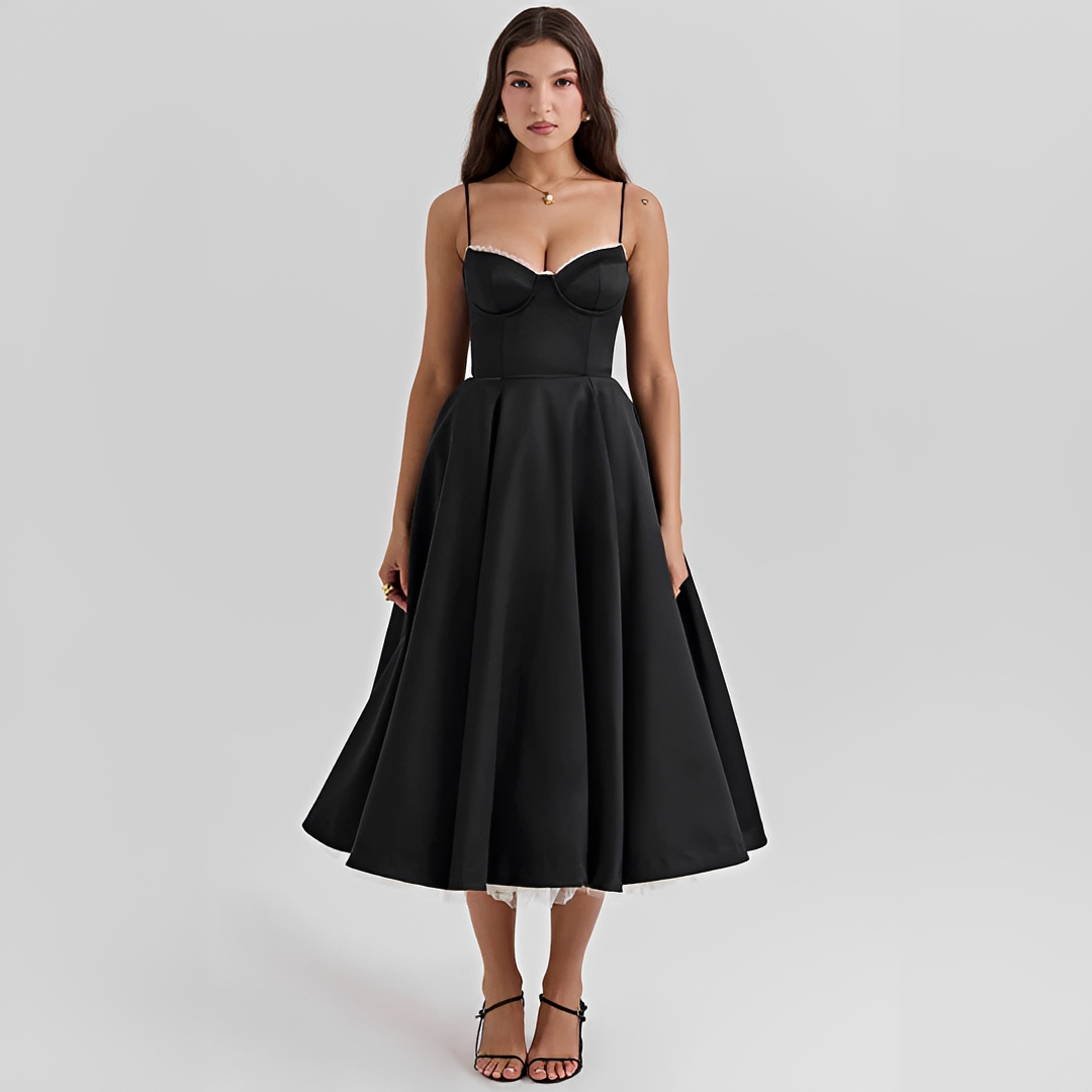 Zendaya - Vestido Elegante de Doble Capa