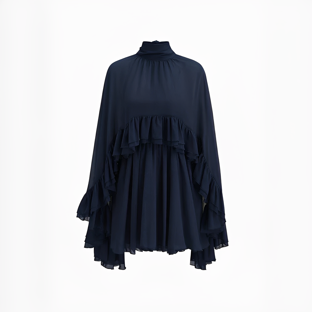 Zhuchin - Vestido moderno con volantes
