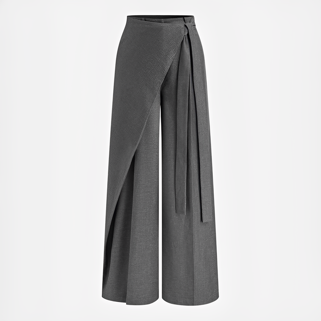 Leilani - Pantalones asimétricos de pierna ancha