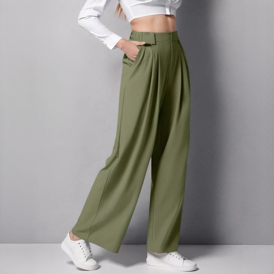 Montana - Pantalones elegantes de pierna ancha