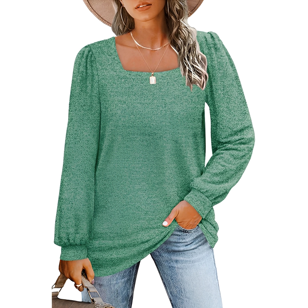 Jaylin - Camisa Chic con Escote Cuadrado