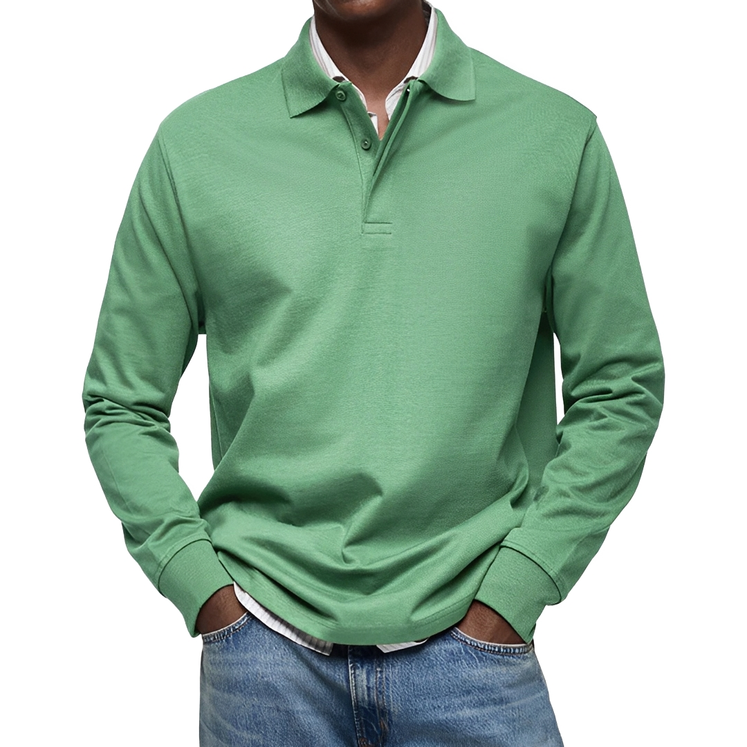 Argus - Polo con mangas largas para hombre