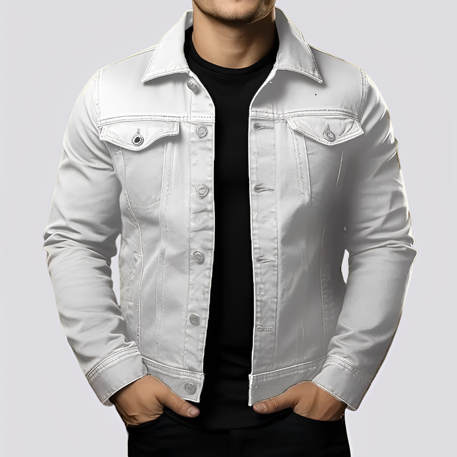 Maxwell - Chaqueta clásica para hombres de material resistente