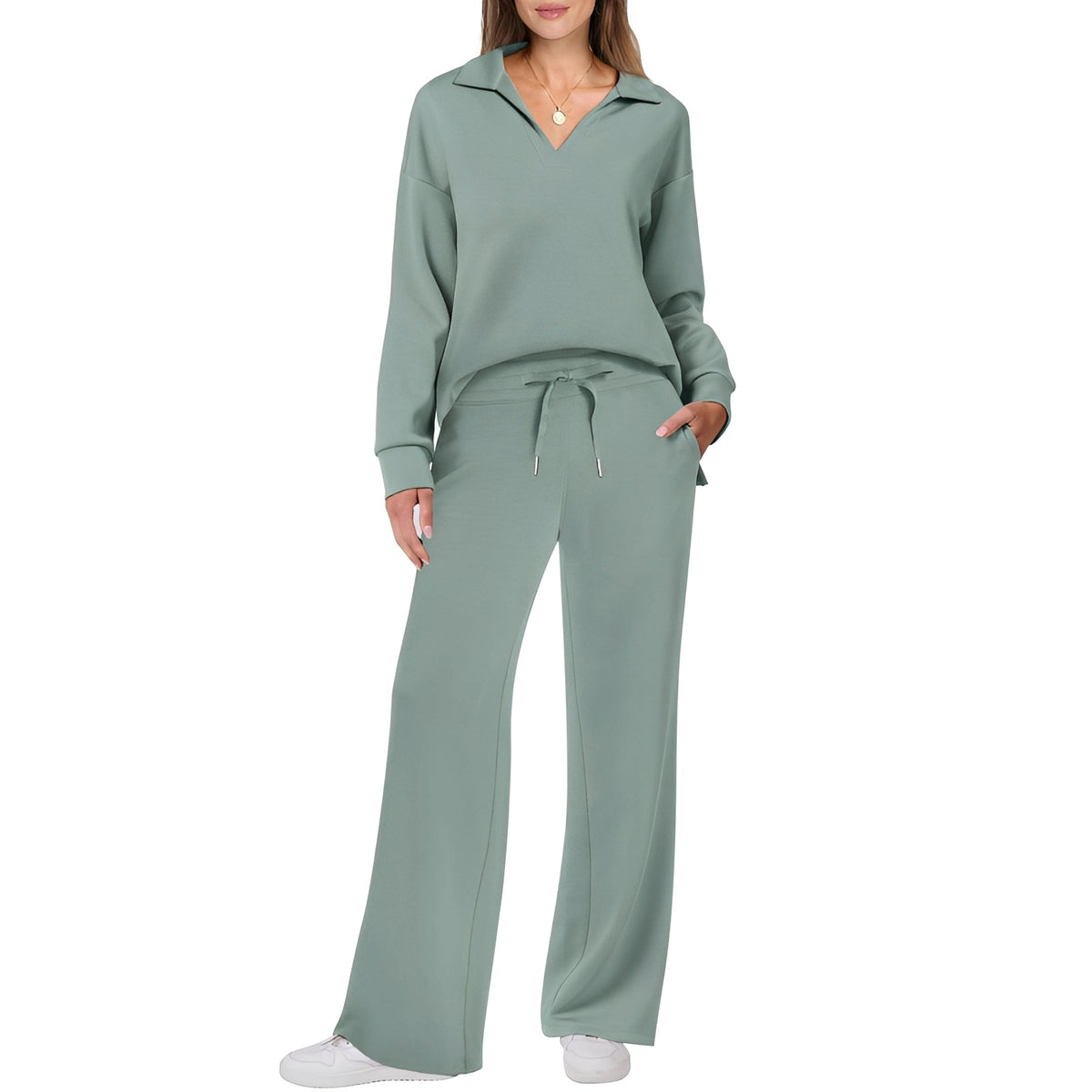 Carmena - Conjunto de pantalones cómodo y cálido