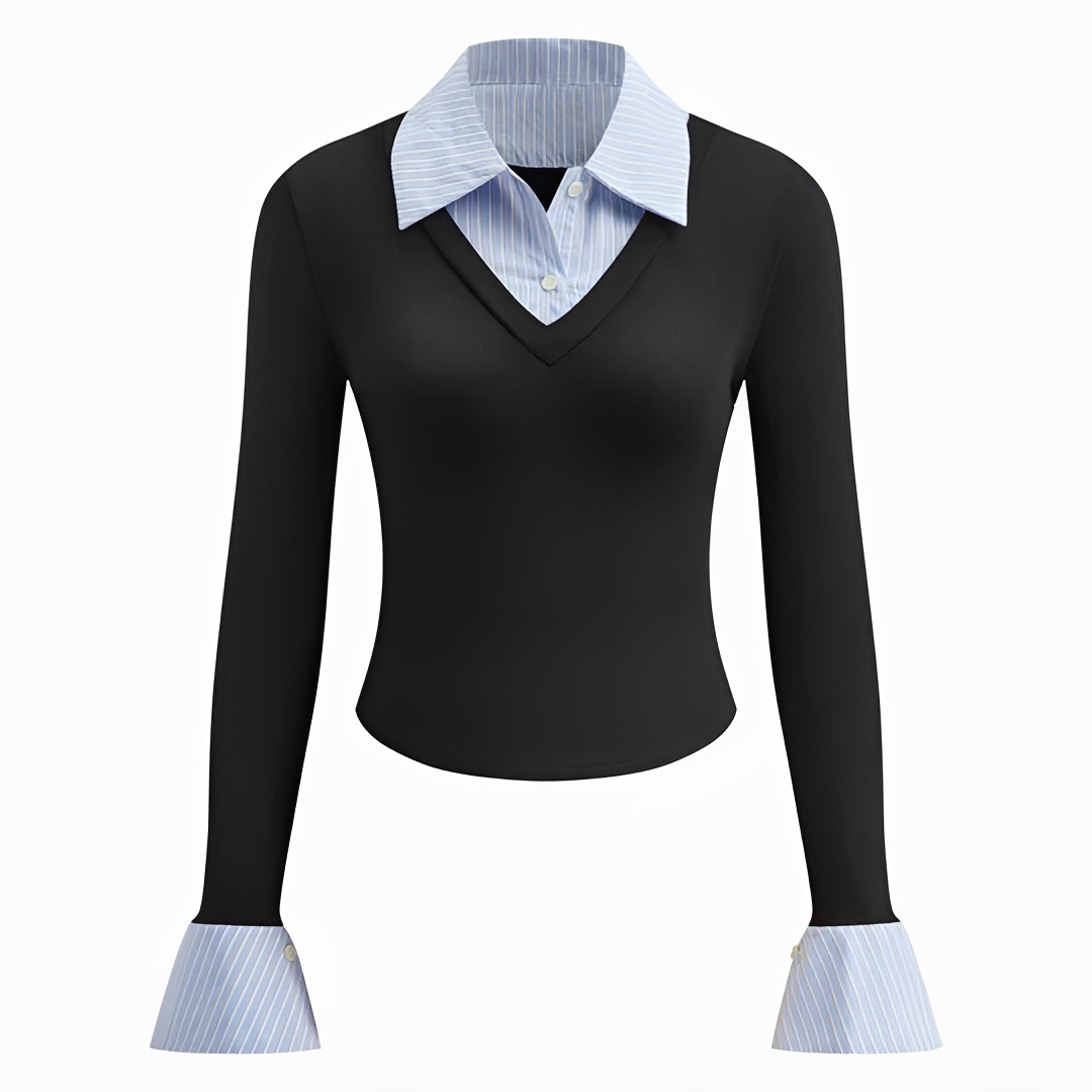 Venedita - Camisa Cómoda de Manga Larga