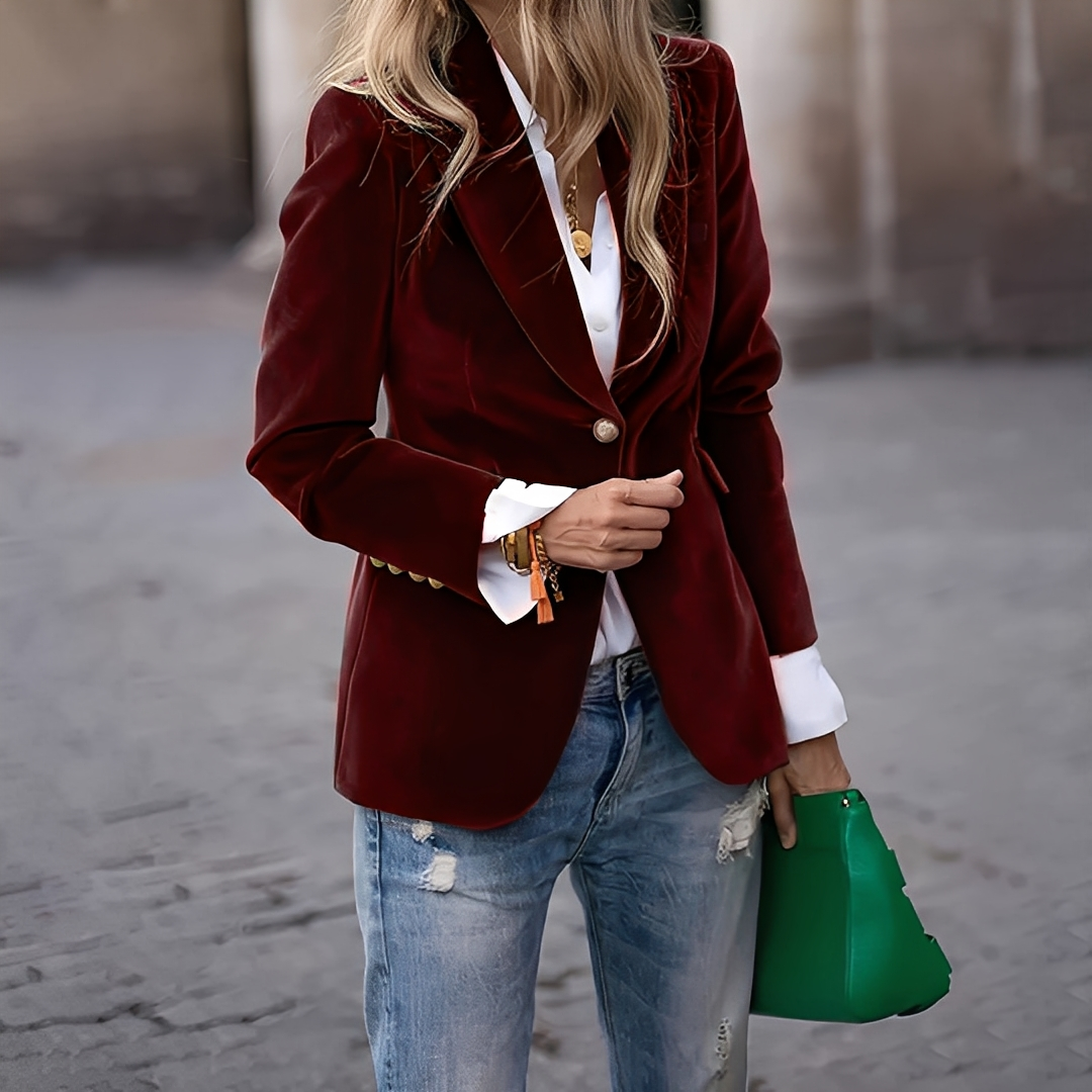 Lyliane - Chaqueta casual para damas con botones