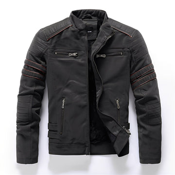Dillan - Elegante chaqueta de cuero para motocicleta para hombres