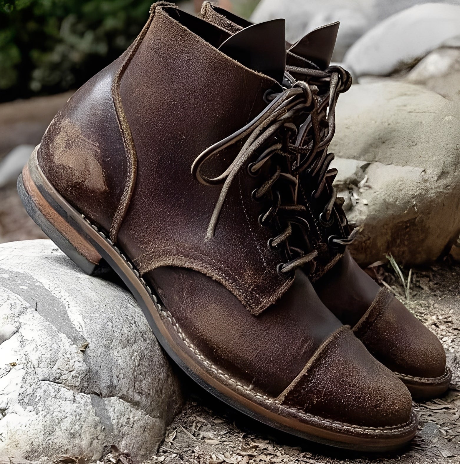 Garrick - Botas vintage robustas