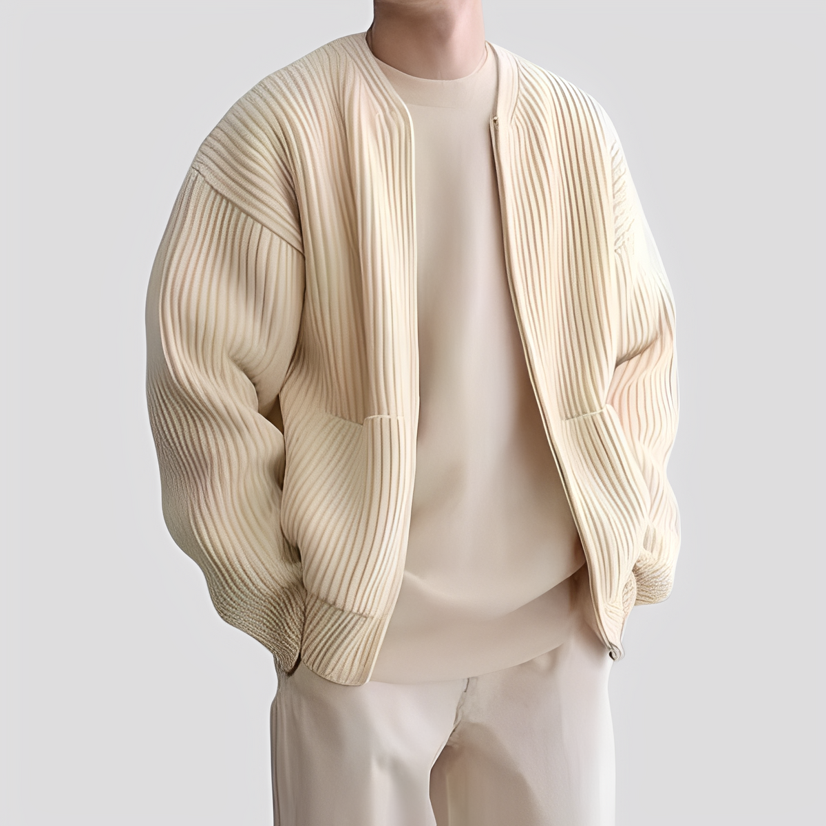 Willy - Chaqueta cómoda con cremallera