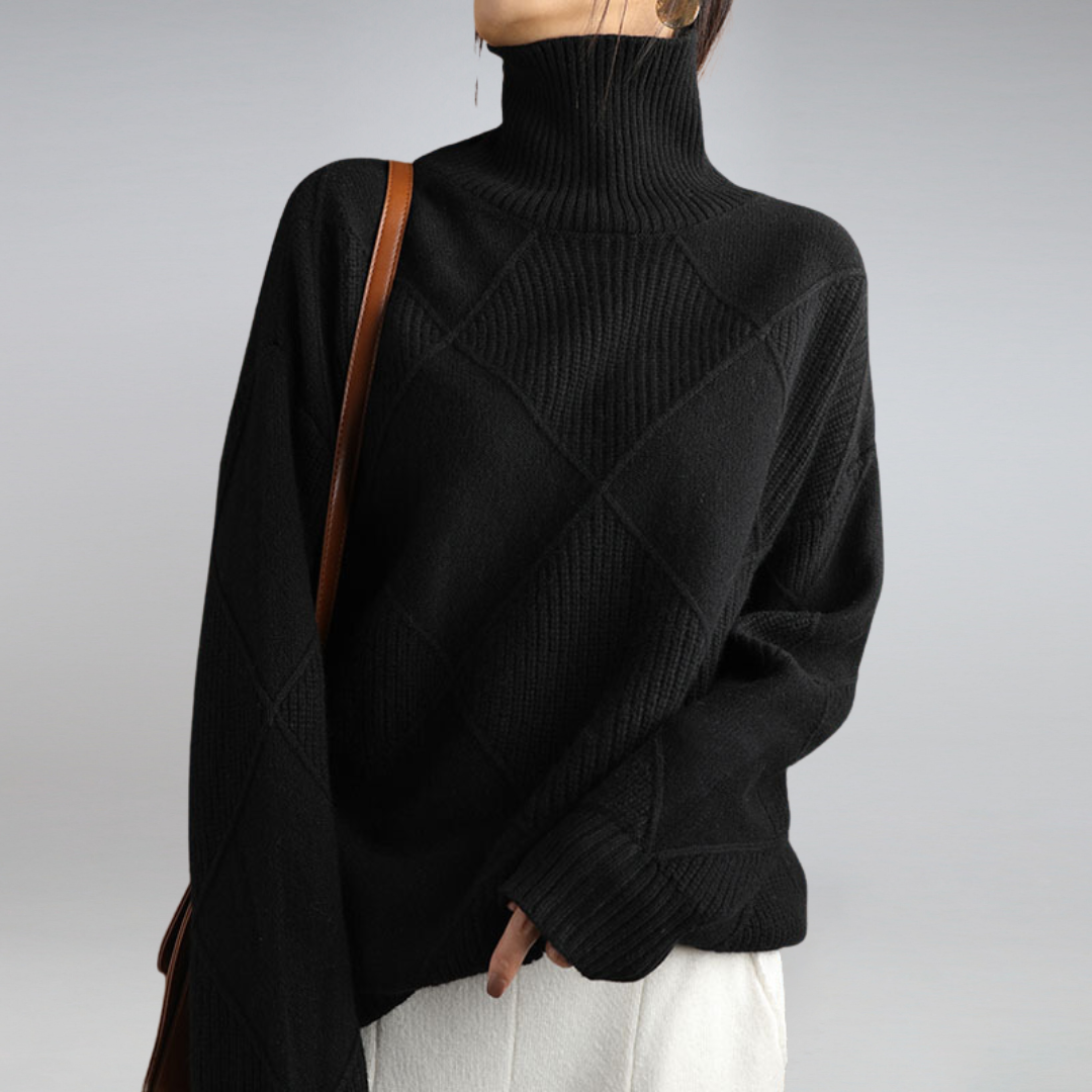Camille - Suéter de cuello alto para mujeres