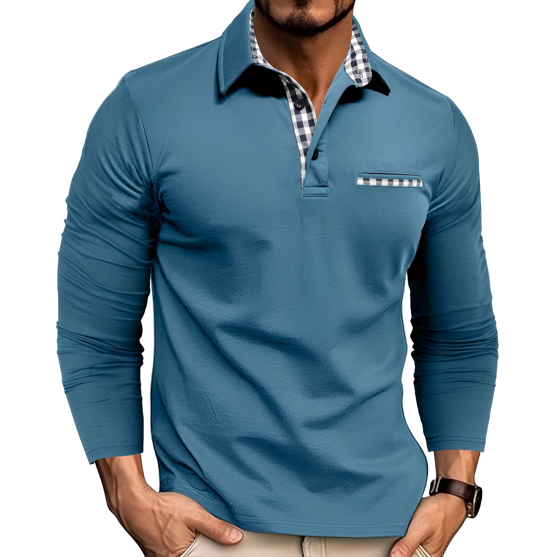 Rupert - Polo de manga larga casual