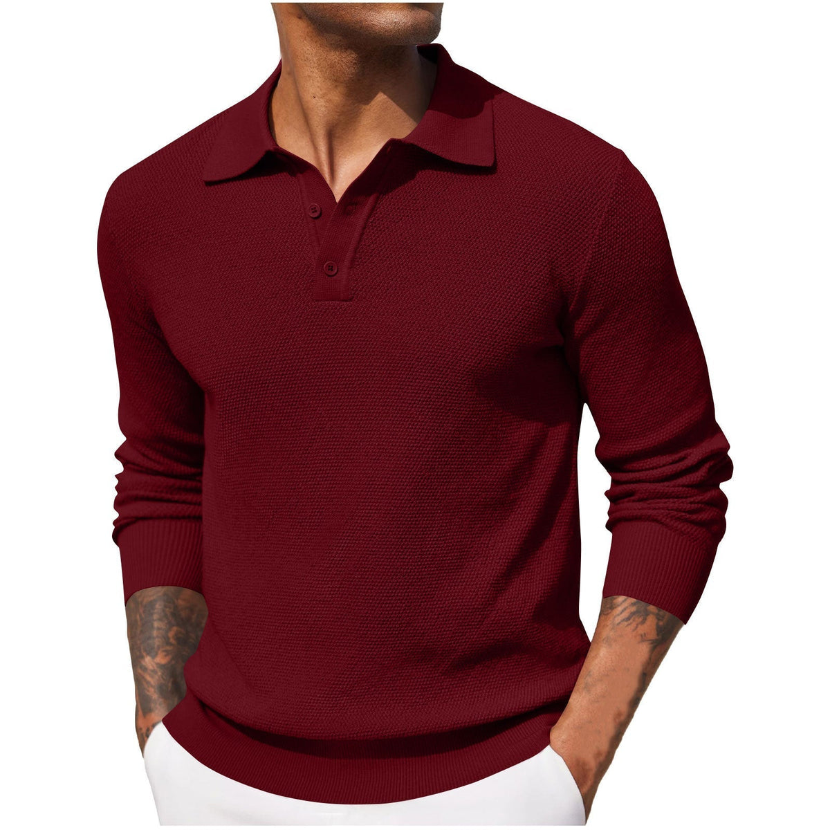 Harrison - Camisa de manga larga acogedora y casual