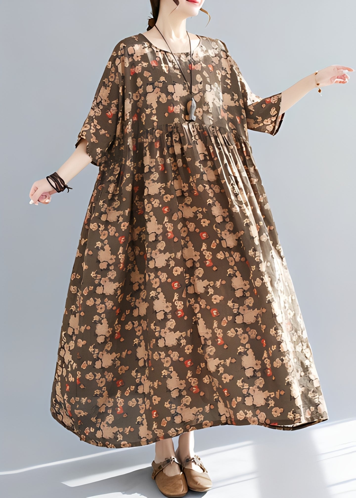 Mariam - Elegante vestido holgado con dobladillo ancho para mujeres
