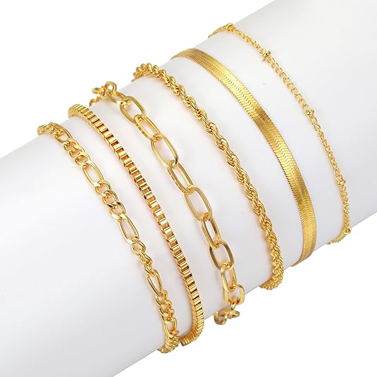 Paige – conjunto de 6 pulseras de múltiples capas