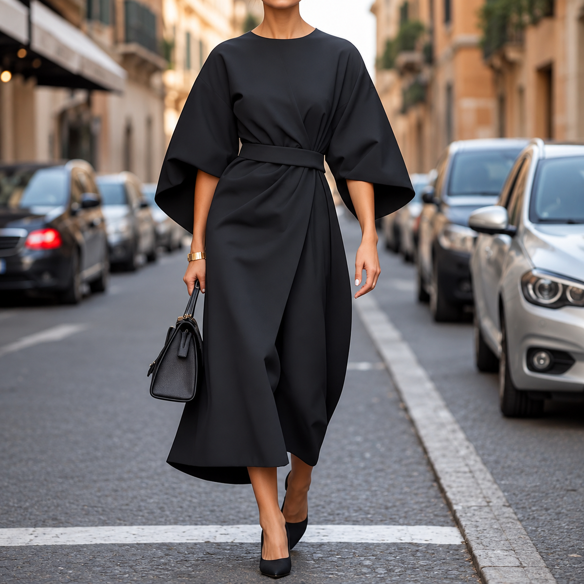Clare - Maxi Vestido con Cordón en la Cintura