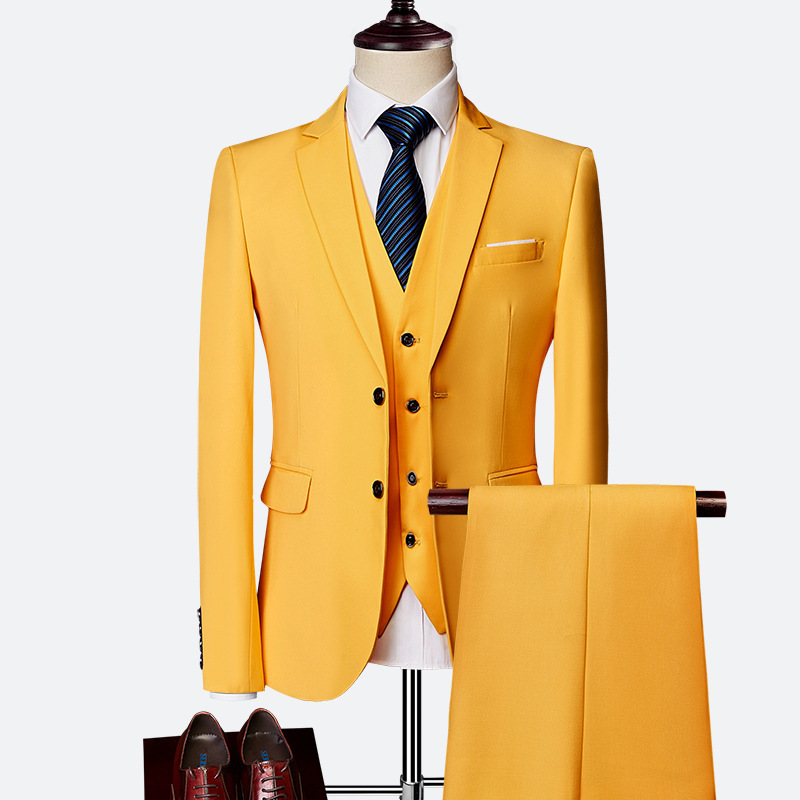 Norman - Moderno conjunto de traje de 3 piezas para hombres