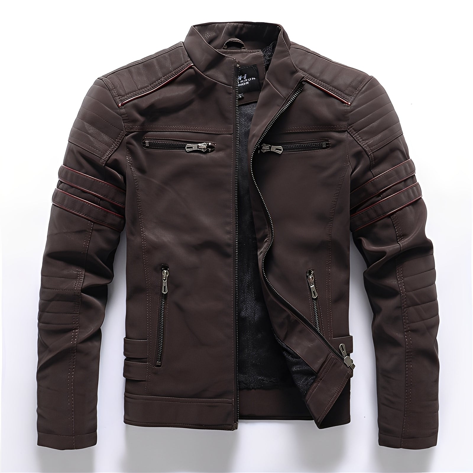 Dillan - Elegante chaqueta de cuero para motocicleta para hombres