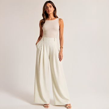 Brylee - Pantalones Informales de Pierna Ancha
