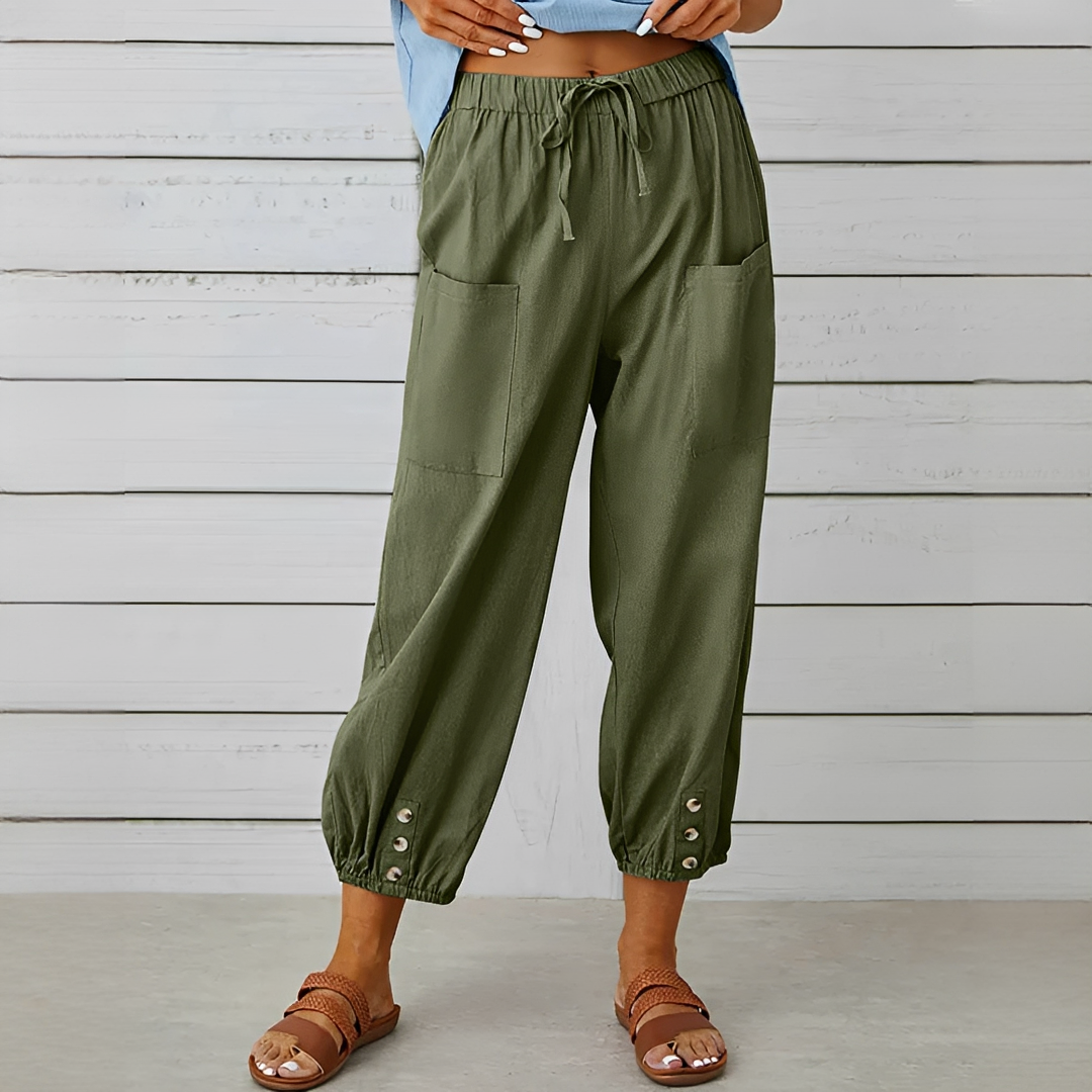 Scarlett - Pantalones Cómodos con Cordón