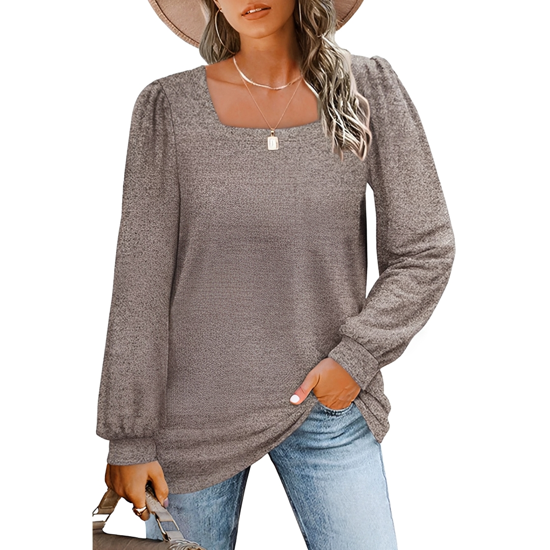 Jaylin - Camisa Chic con Escote Cuadrado
