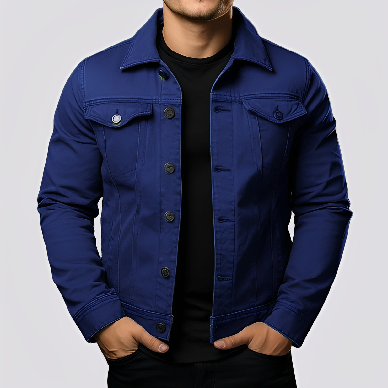Maxwell - Chaqueta clásica para hombres de material resistente