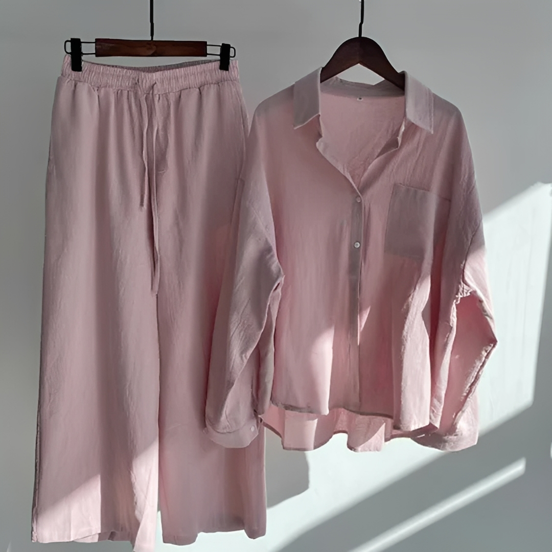 Madalynn - Conjunto de Pantalones de Ajuste Relajado