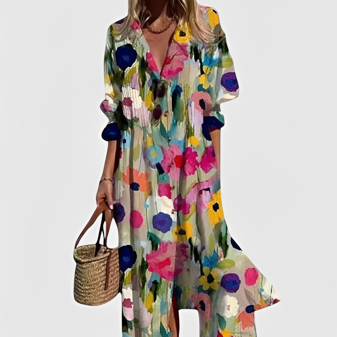 Millie - Vestido midi con estampado floral elegante