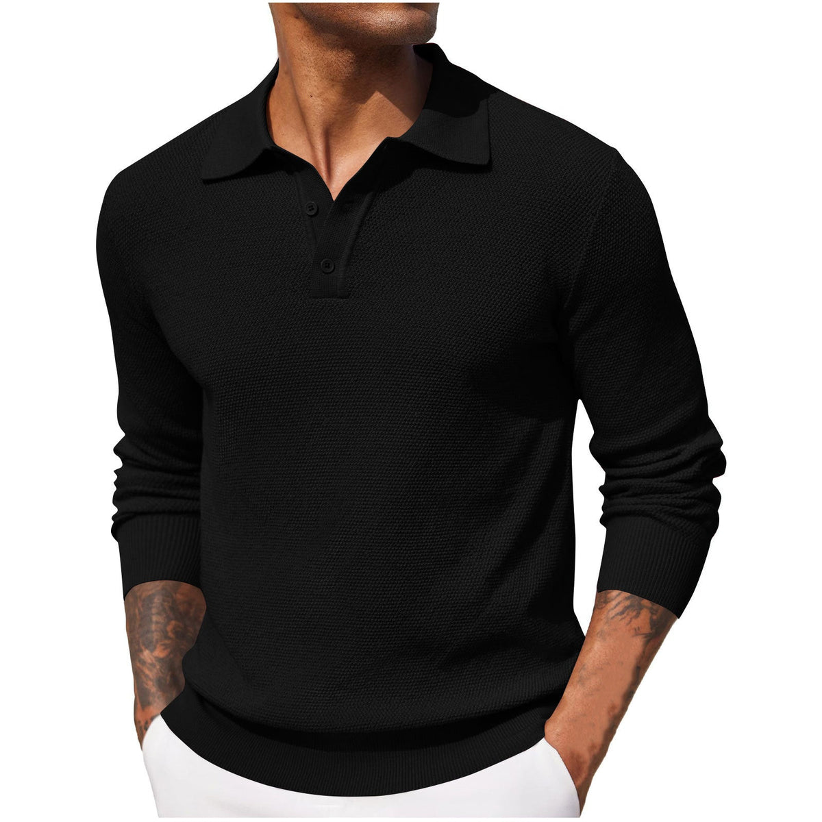 Harrison - Camisa de manga larga acogedora y casual