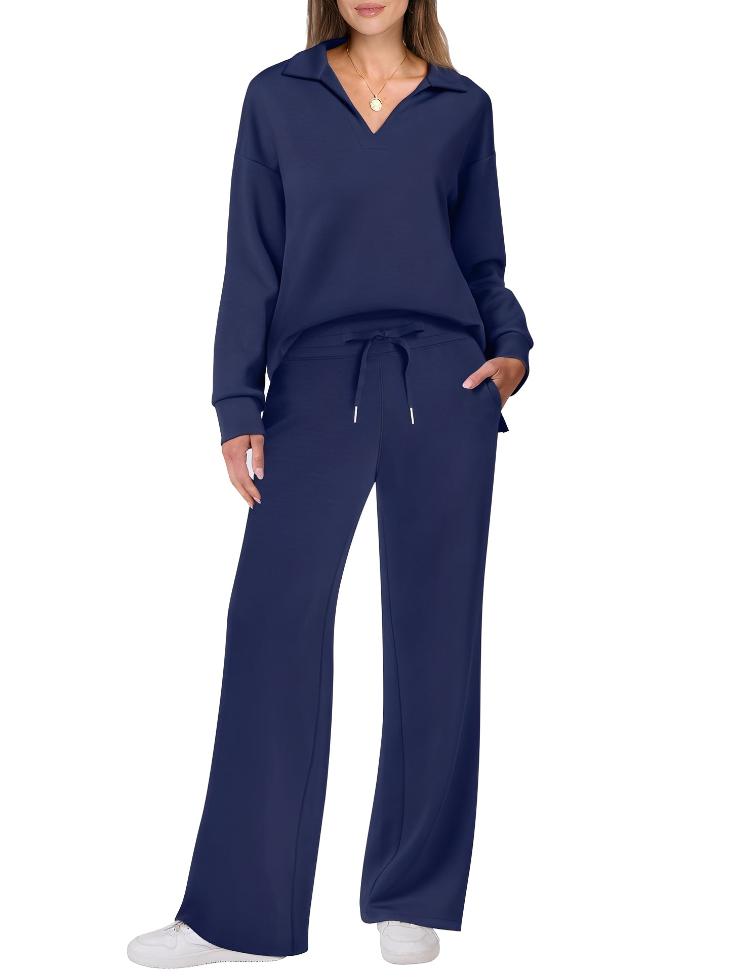 Justina - Conjunto casual de suéter y pantalones para mujeres