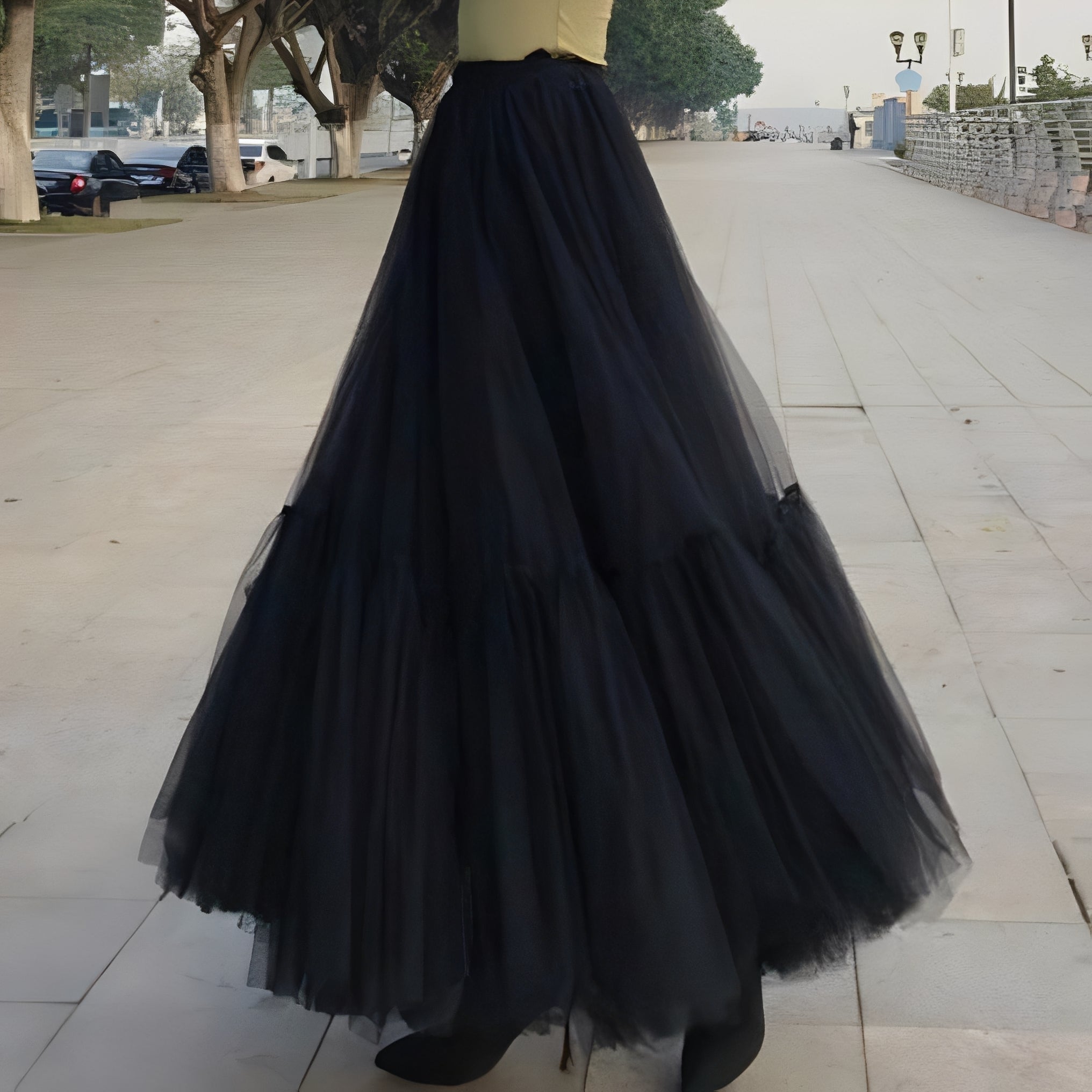 Madeline - Elegante falda con volantes para mujeres