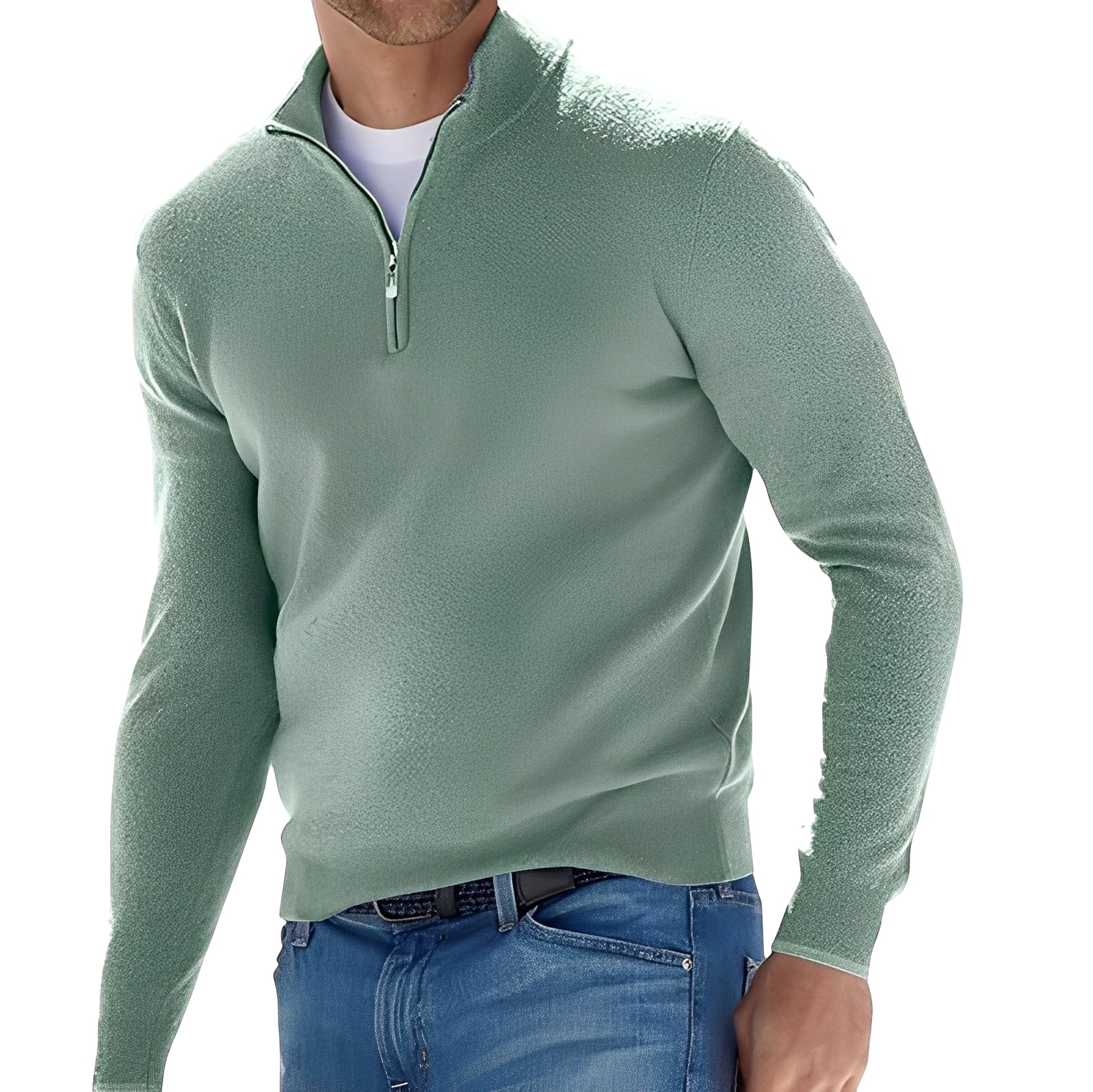 Ralph - Suéter cómodo para hombres con cremallera