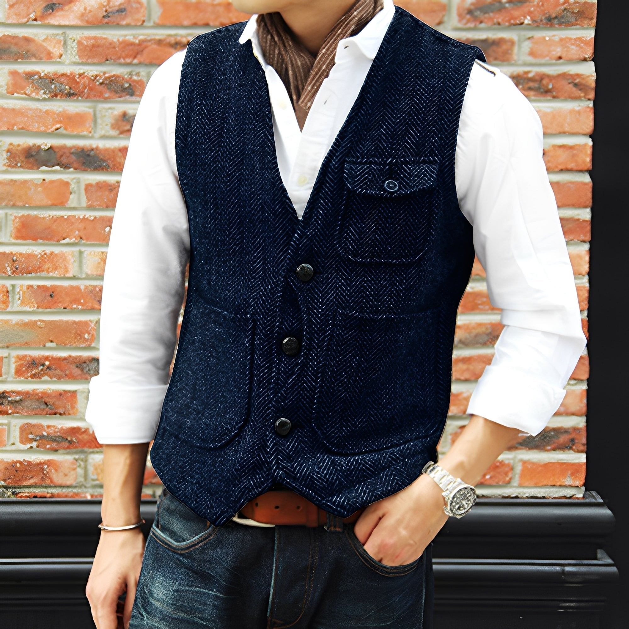 Matthew - Abrigo de tweed elegante