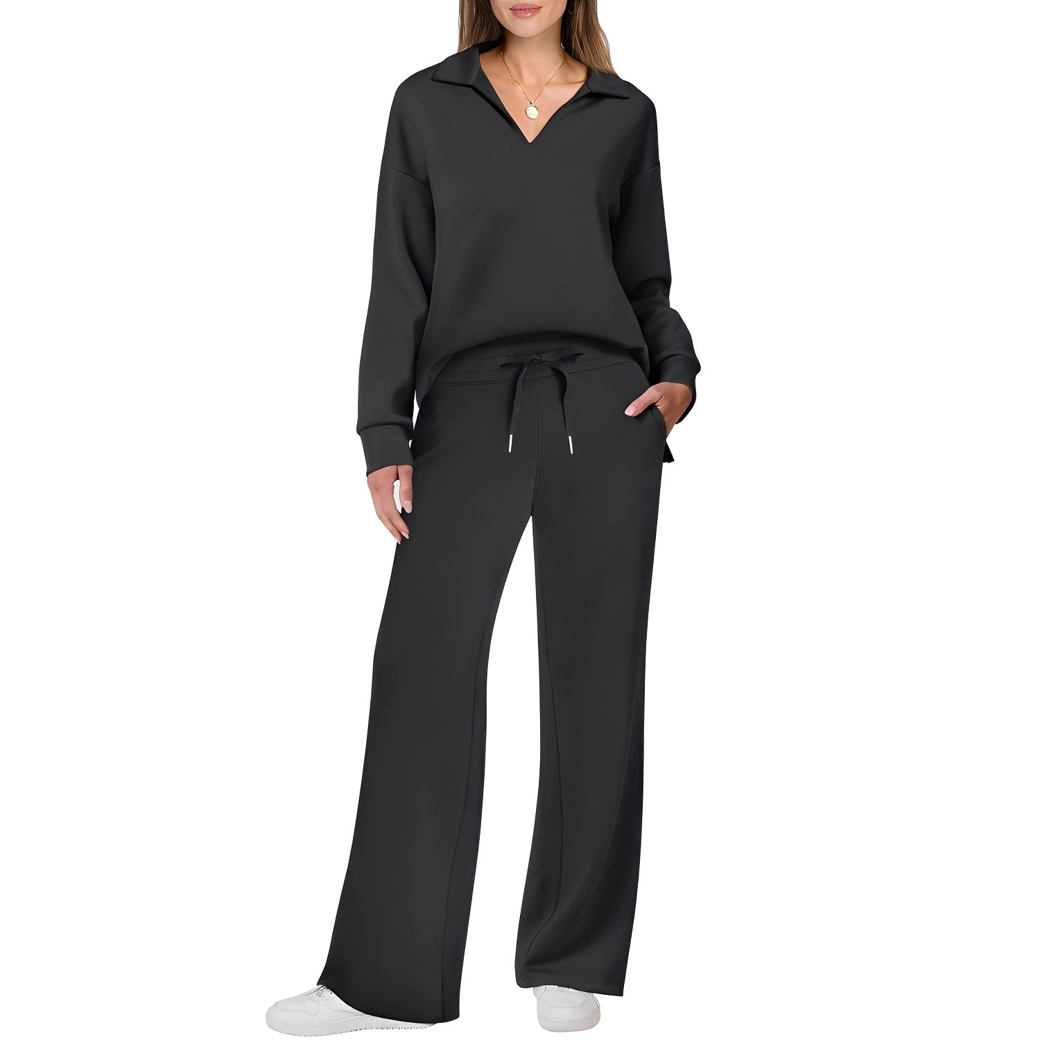 Justina - Conjunto casual de suéter y pantalones para mujeres