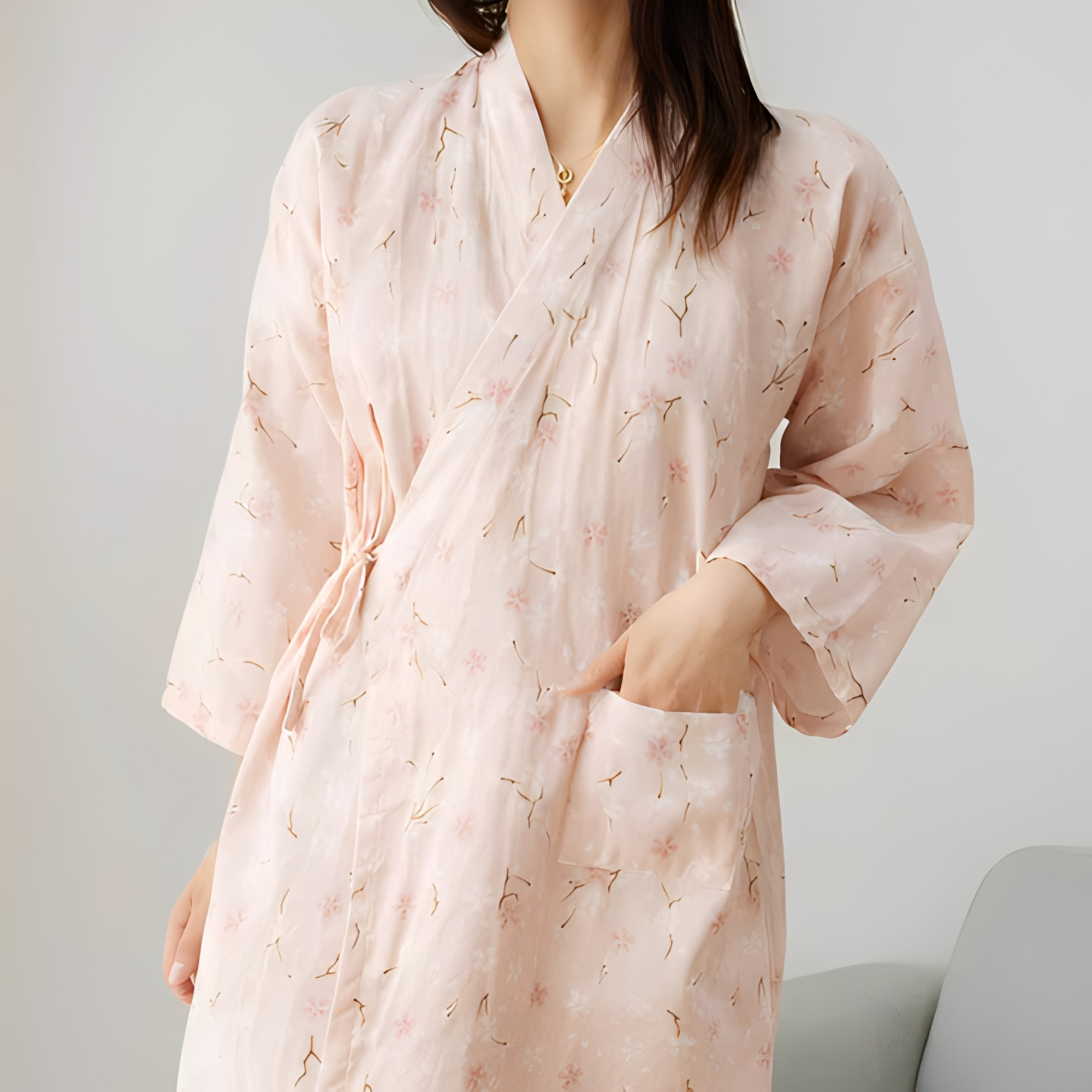 Renalyn - Vestido floral sofisticado para mujer