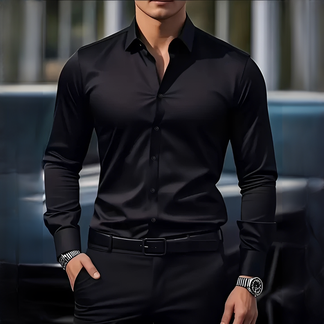 Kervan - Camisa transpirable de manga larga para hombre