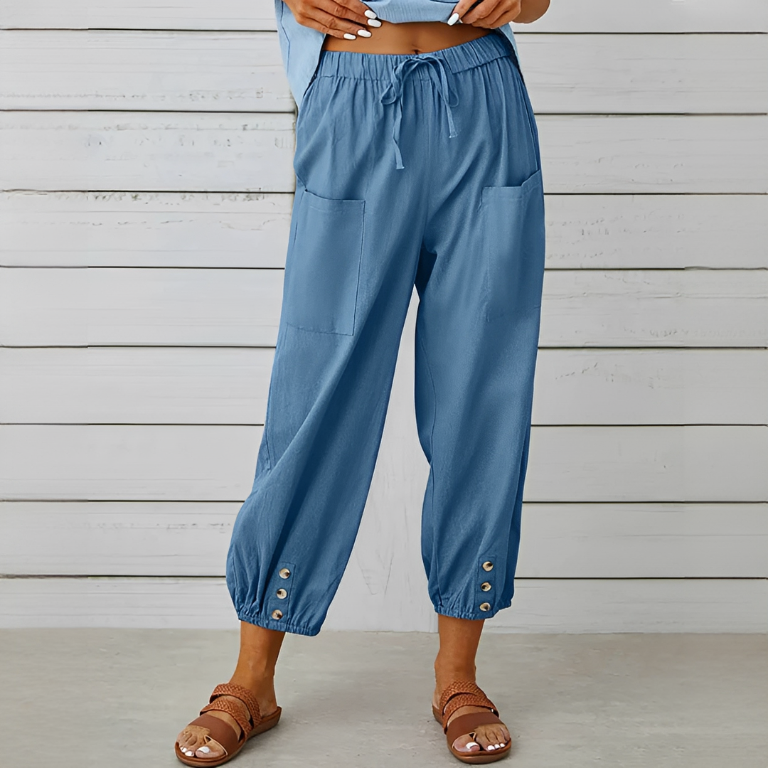 Scarlett - Pantalones Cómodos con Cordón