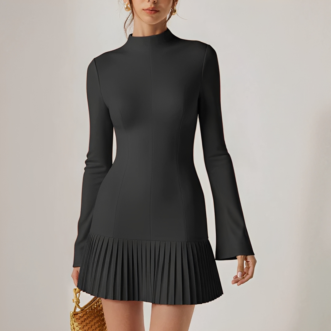 Elva - Vestido Mini Elegante con Pliegues