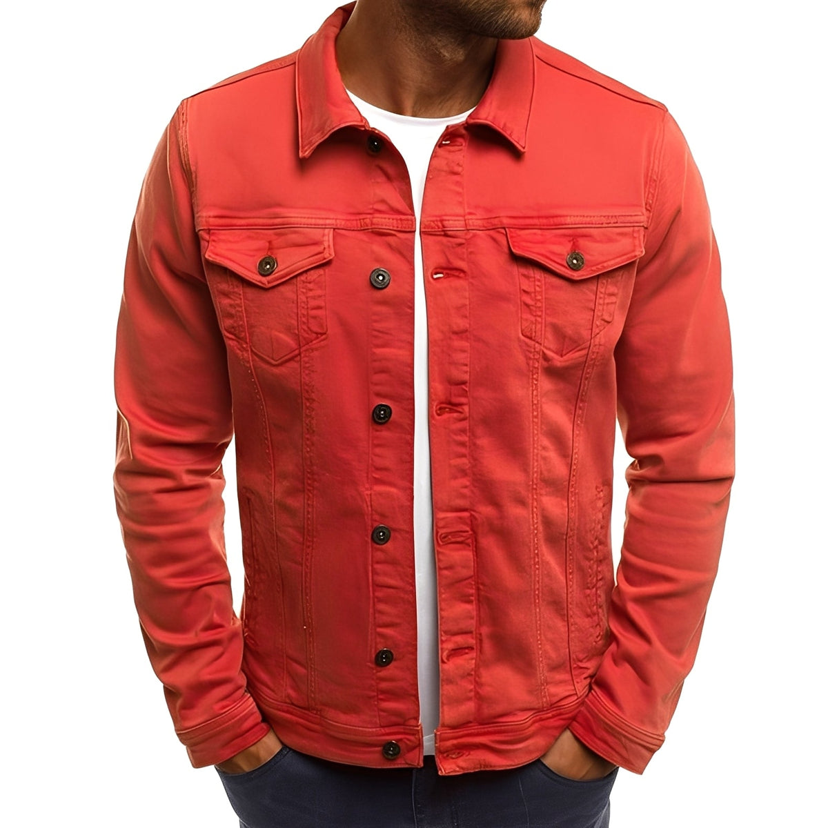 Steven - Chaqueta robusta con bolsillos